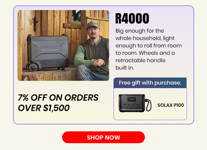 R4000 Portable Power Station | 4000W 3456Wh