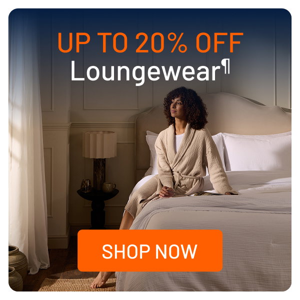 Up to 20% off loungewear