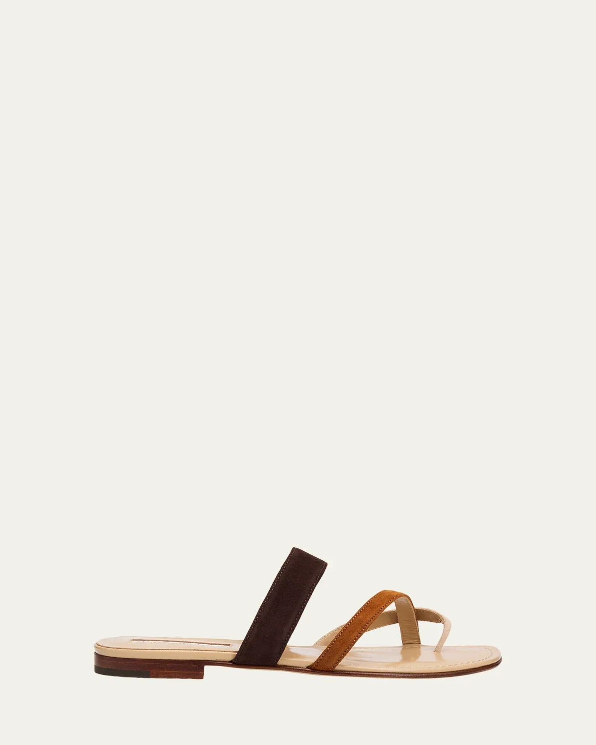 Susa Suede Crisscross Flat Sandals