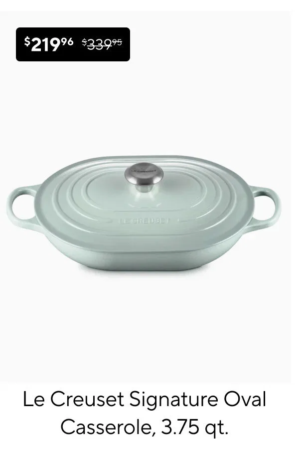 Le Creuset Signature Oval Casserole, 3.75 qt.