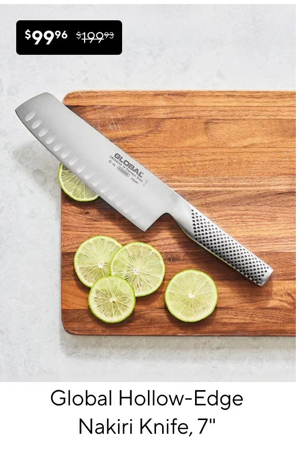 Global Hollow-Edge Nakiri Knife, 7