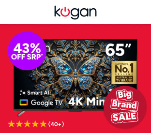 Kogan 65" Mini-LED QLED 4K 144Hz Smart AI Google TV Product Image