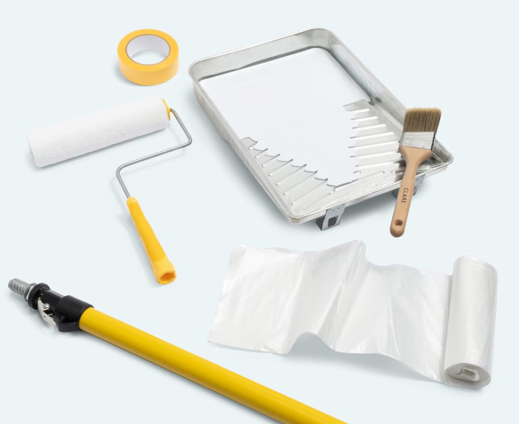 Flatlay of supplies