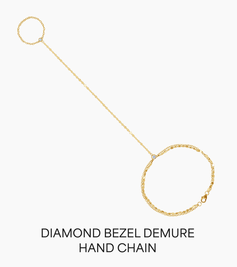 Diamond Bezel Demure Hand Chain