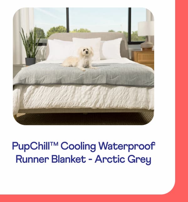 PupChill™ Cooling Waterproof Runner Blanket - Arctic Grey