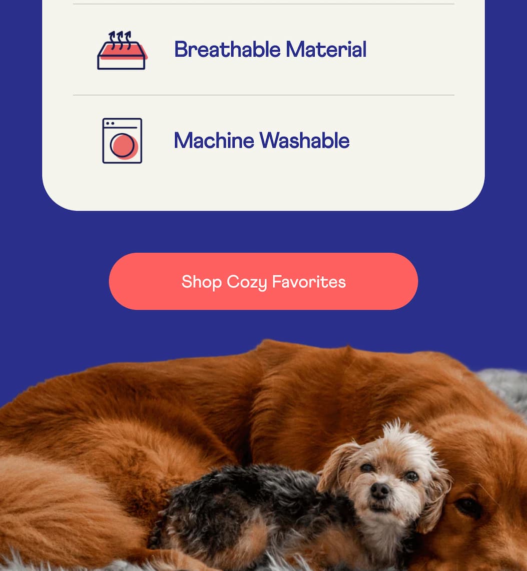 Breathable Material  Machine Washable  | Shop Cozy Favorites