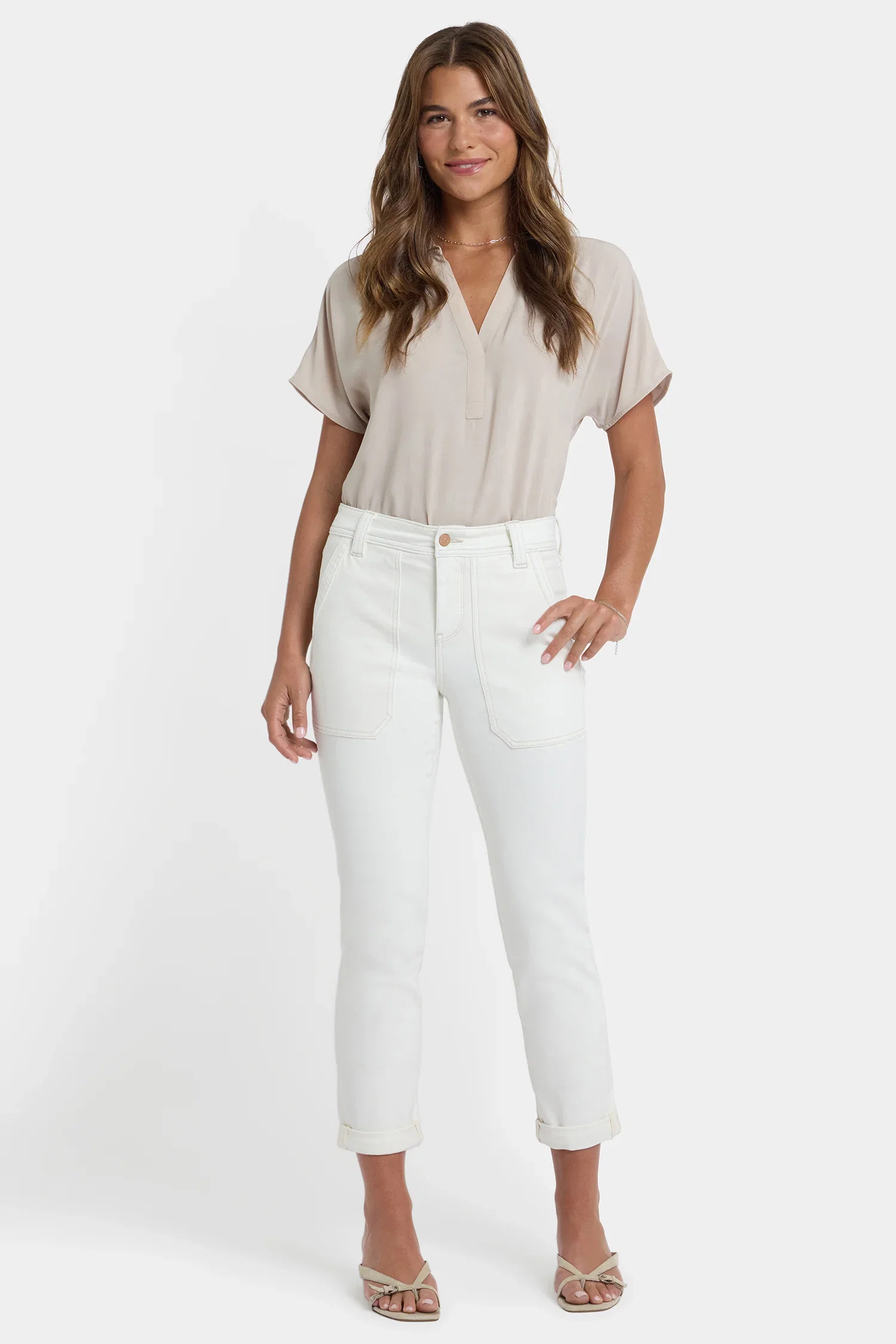 Image of Margot Girlfriend Jeans - Vintage White