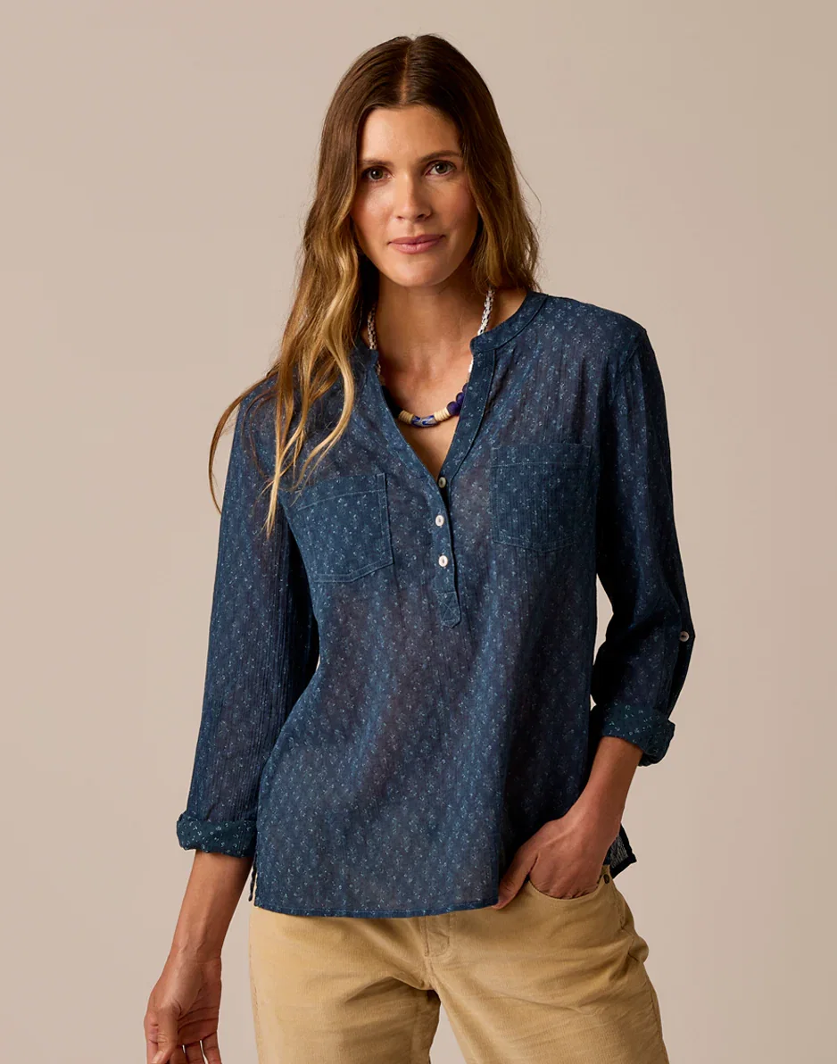 Image of Dylan Gauze Shirt: Orion Fleur