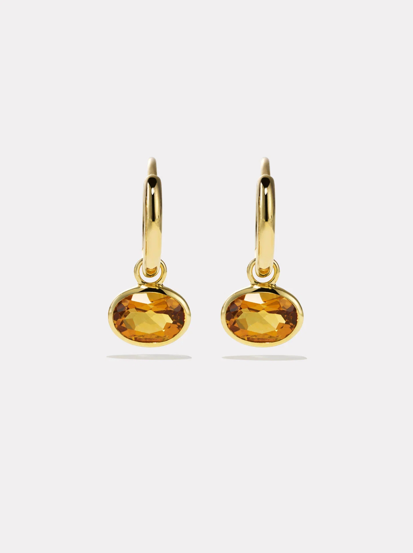 Image of Orbit Hoops - Citrine