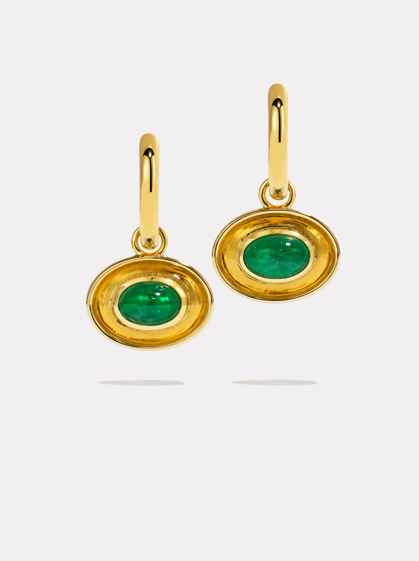 Image of Aurelia Hoops - Emerald
