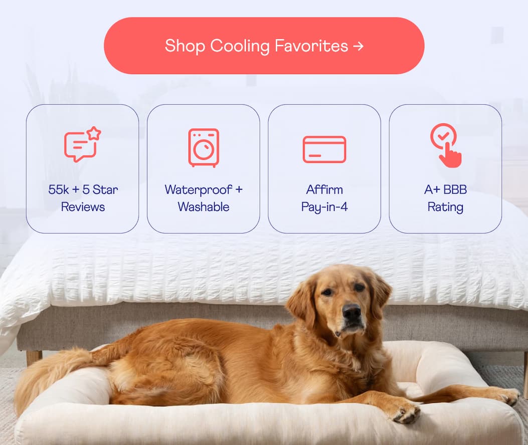 Shop Cooling Favorites →  | 55,000+ 5-STAR REVIEWS | WATERPROOF + WASHABLE | AFFIRM PAY-IN-4 | A+ BBB RATING