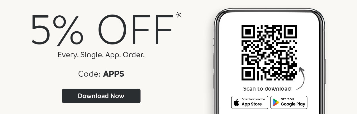 5% OFF Every. Single. App. Order. | Code: APP5 | Download Now