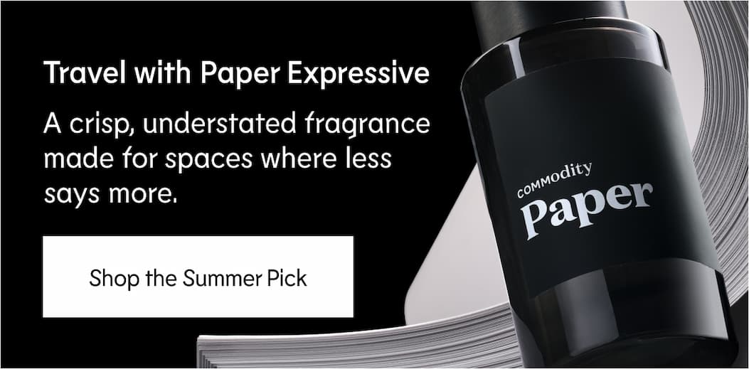 Travel with Paper Expressive - A crisp, understated fragrance made for spaces where less says more. | Shop the Summer Pick
