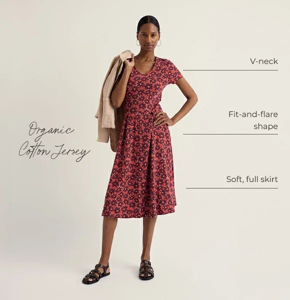 Pier View Jersey Dress