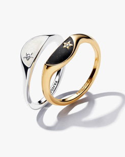 Pandora ME Day & Night Ring Set