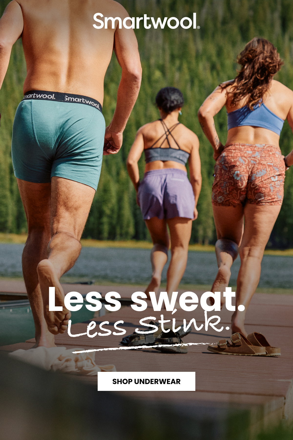 Less sweat. Less stink.