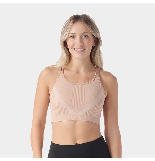 Women's Intraknit™ Strappy Bra-Pink Sugar Heather / M