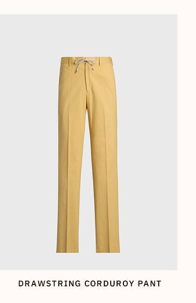 DRAWSTRING CORDUROY PANT