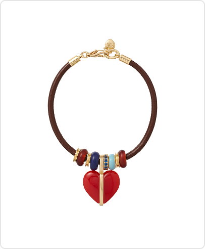 The Leather Stone Slider Bracelet