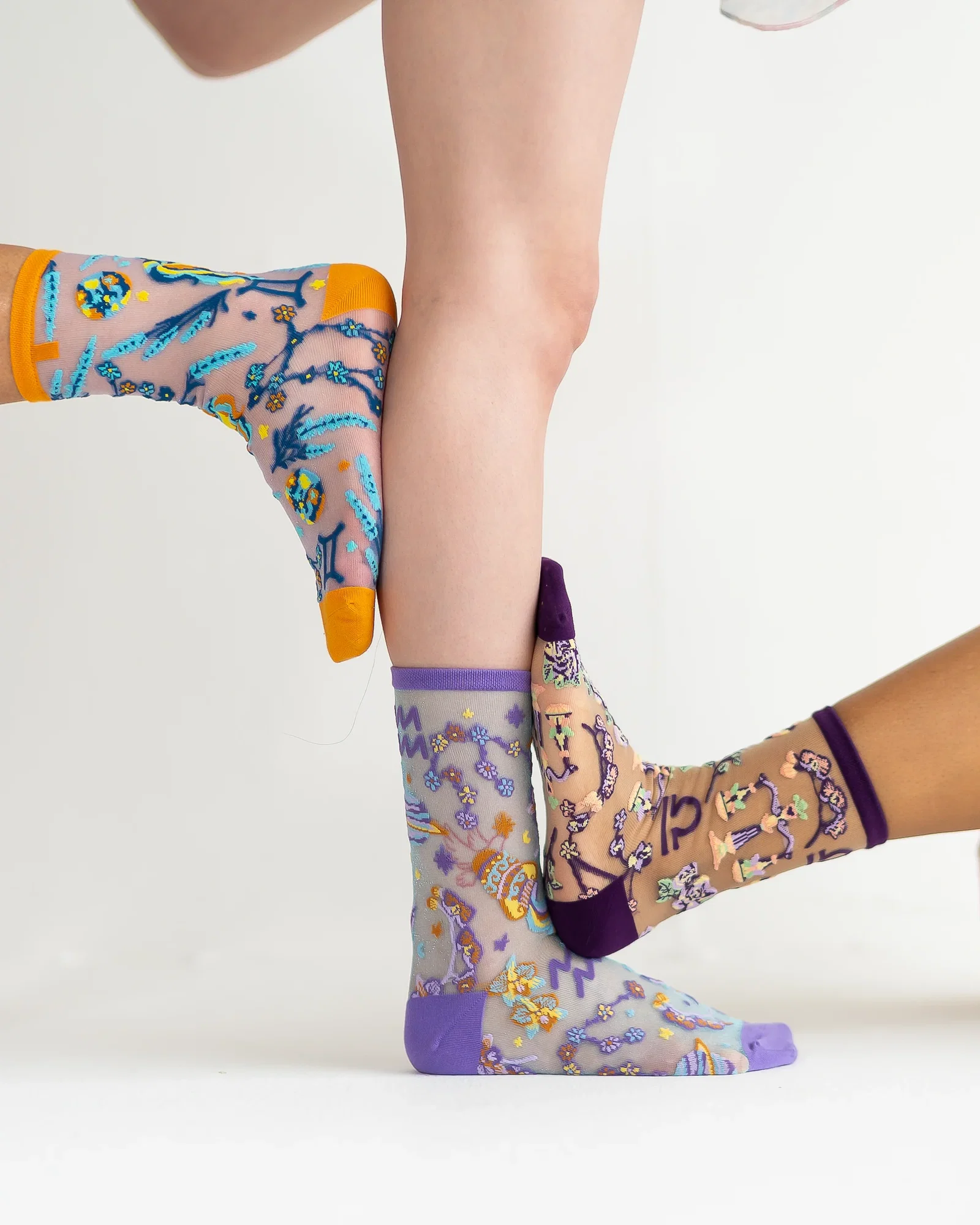 Image of Zodiac Air Signs Sheer Socks Bundle