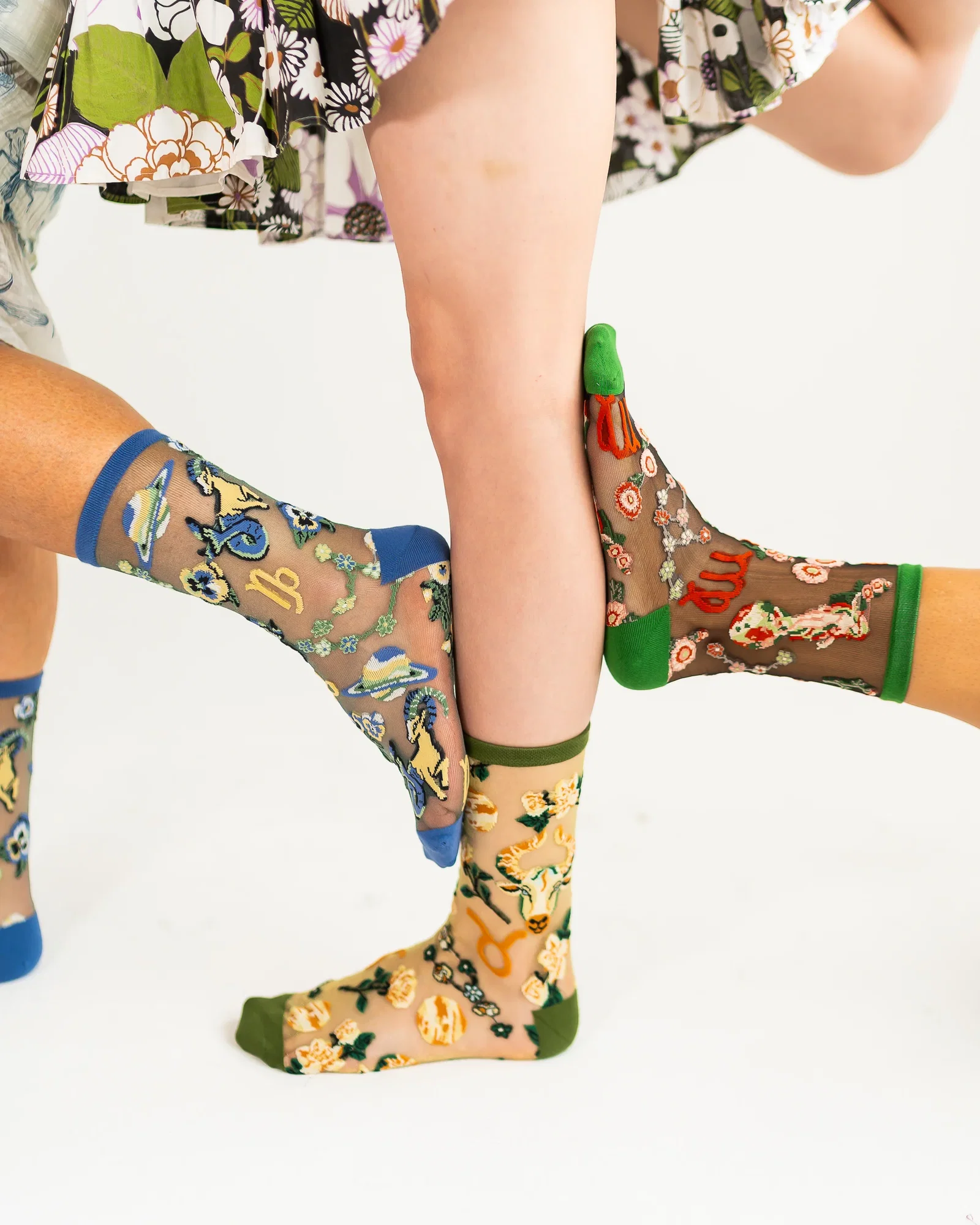Image of Zodiac Earth Signs Sheer Socks Bundle