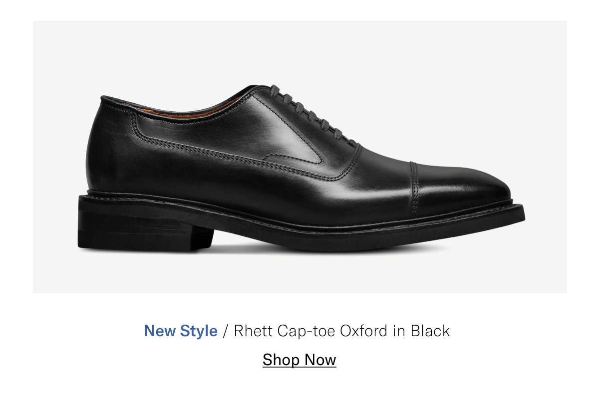 Click Here To Shop The New Rhett Cap-toe Oxford In Black
