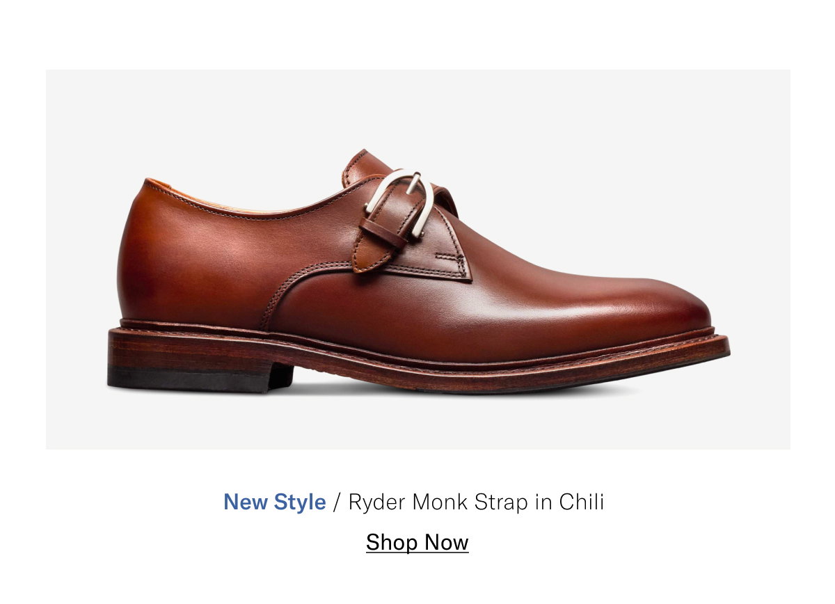 Click Here To Shop The New Ryder Monk Strap In Chili