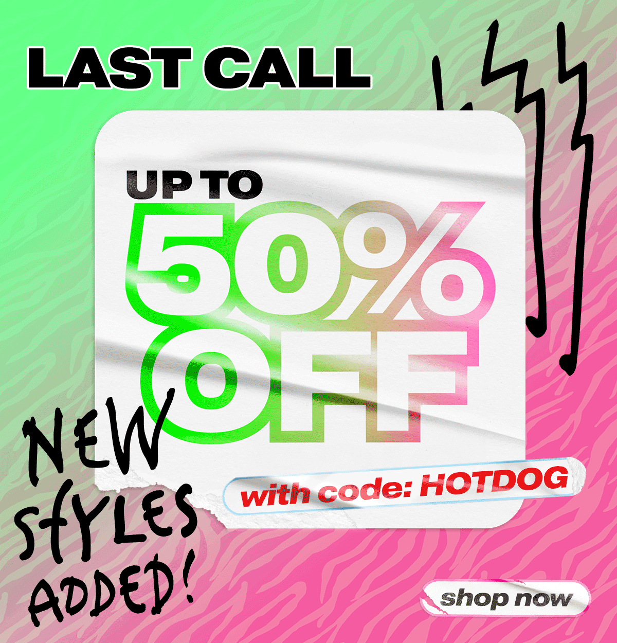 Up to 50% off