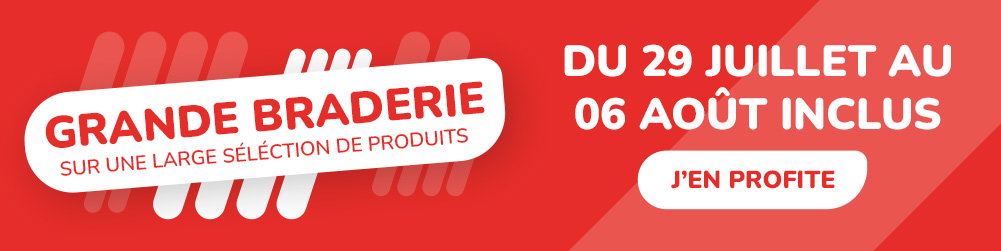 Grande Braderie, découvrez notre sélection avec des remises jusqu'à -70%