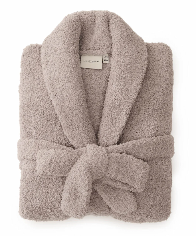 Signature Shawl Collar Robe in Mink