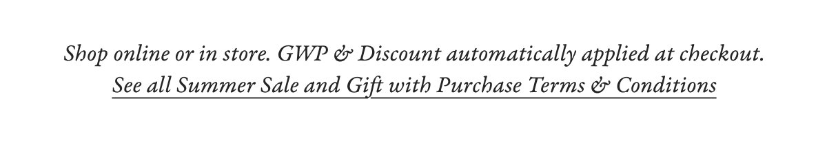 Summer Sale Terms & Conditions