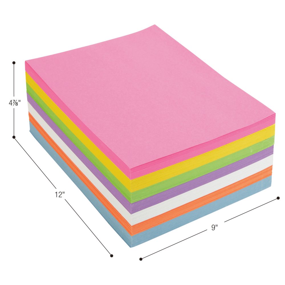 Colorations® 9" x 12" Bright Construction Paper Smart Pack - 6 Packs