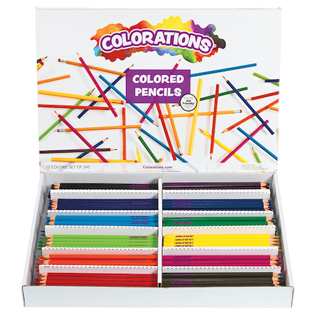 Colorations® Regular Size Colored Pencils Value Pack - Set of 240