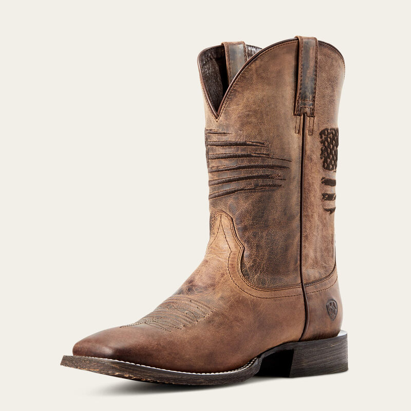 Circuit Patriot Wide Square Toe Cowboy Boot