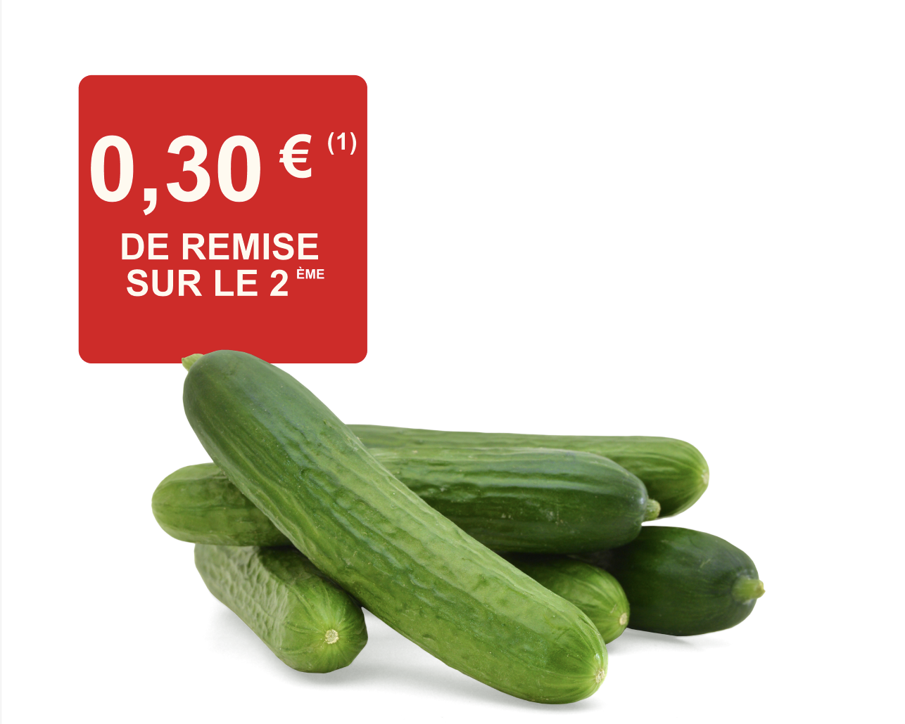 1,80€ pour 2 concombres