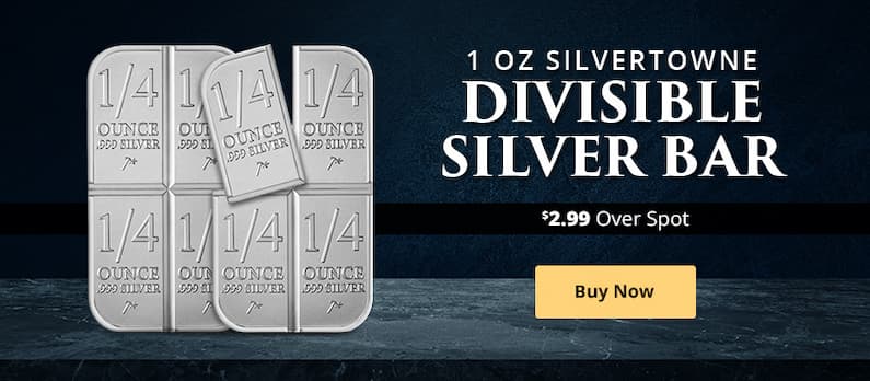 ON SALE: 1 oz SilverTowne Divisible Silver Bar
