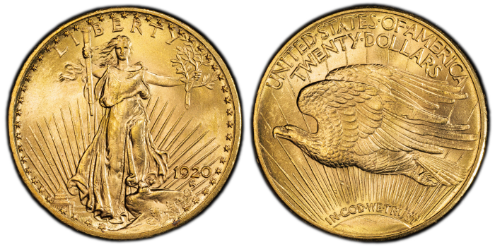 ON SALE: Pre-33 $20 Saint Gaudens Gold Double Eagle Coin (BU)