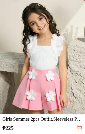 Girls Summer 2pcs Outfit...