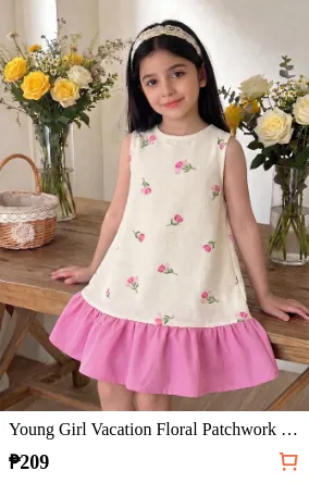 Young Girl Vacation Floral...