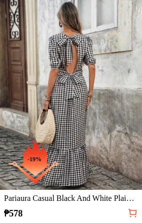 Pariaura Casual Black And White...