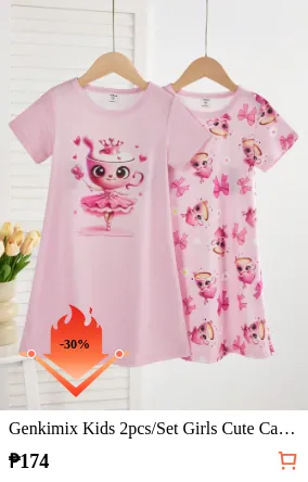Genkimix Kids 2pcs/Set Girls Cute...