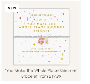 A Little 'You Make The Whole Place Shimmer' Bracelet In Silver and Gold Plating
