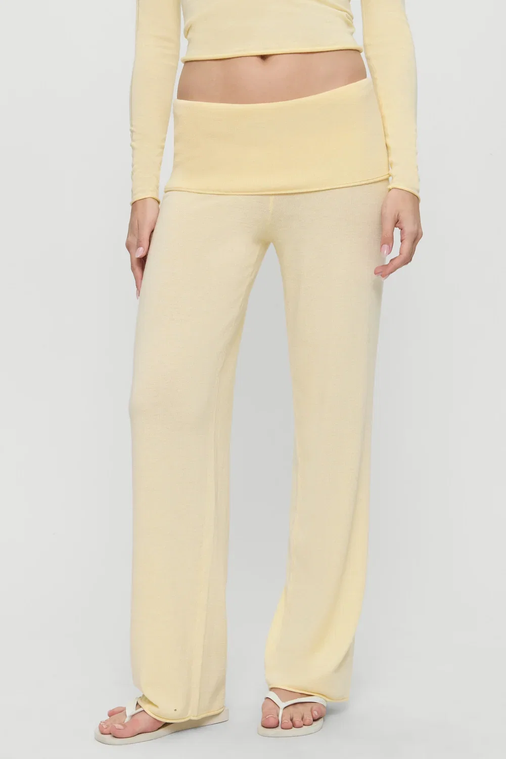 Image of Storm Knit Pants - Buttercream