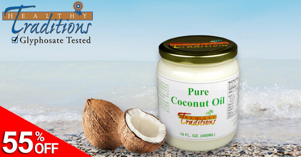 55% OFF Pure Coconut Oil