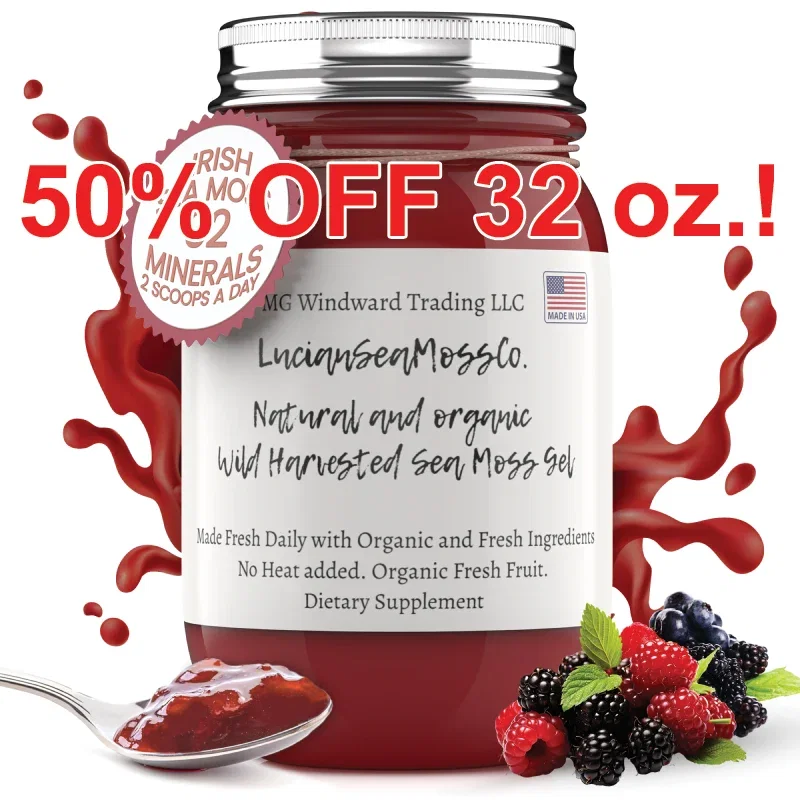 Image of Fresh Organic Mixed Berry Infused Sea Moss Gel