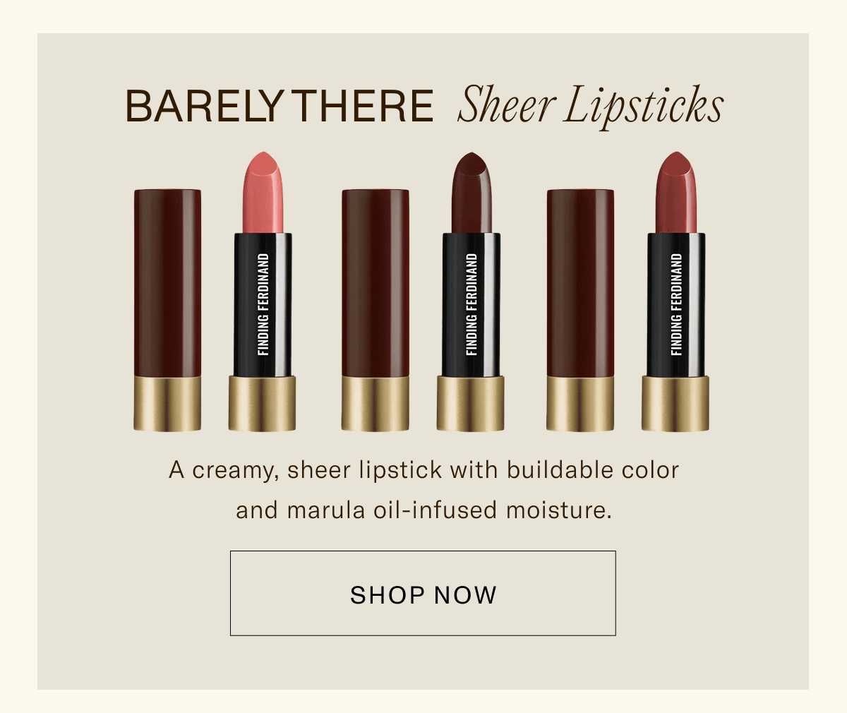Barely There Sheer Lipsticks [Click here to Shop Now]