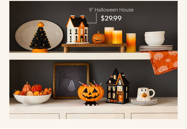 9" Halloween House