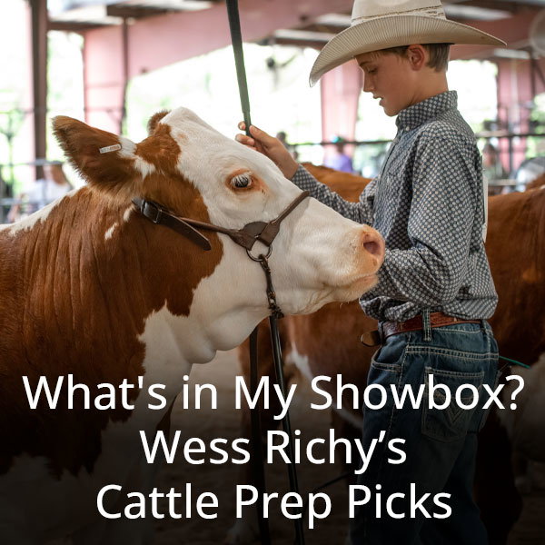 What’s in My Showbox? Wess Richy’s Cattle Prep Picks