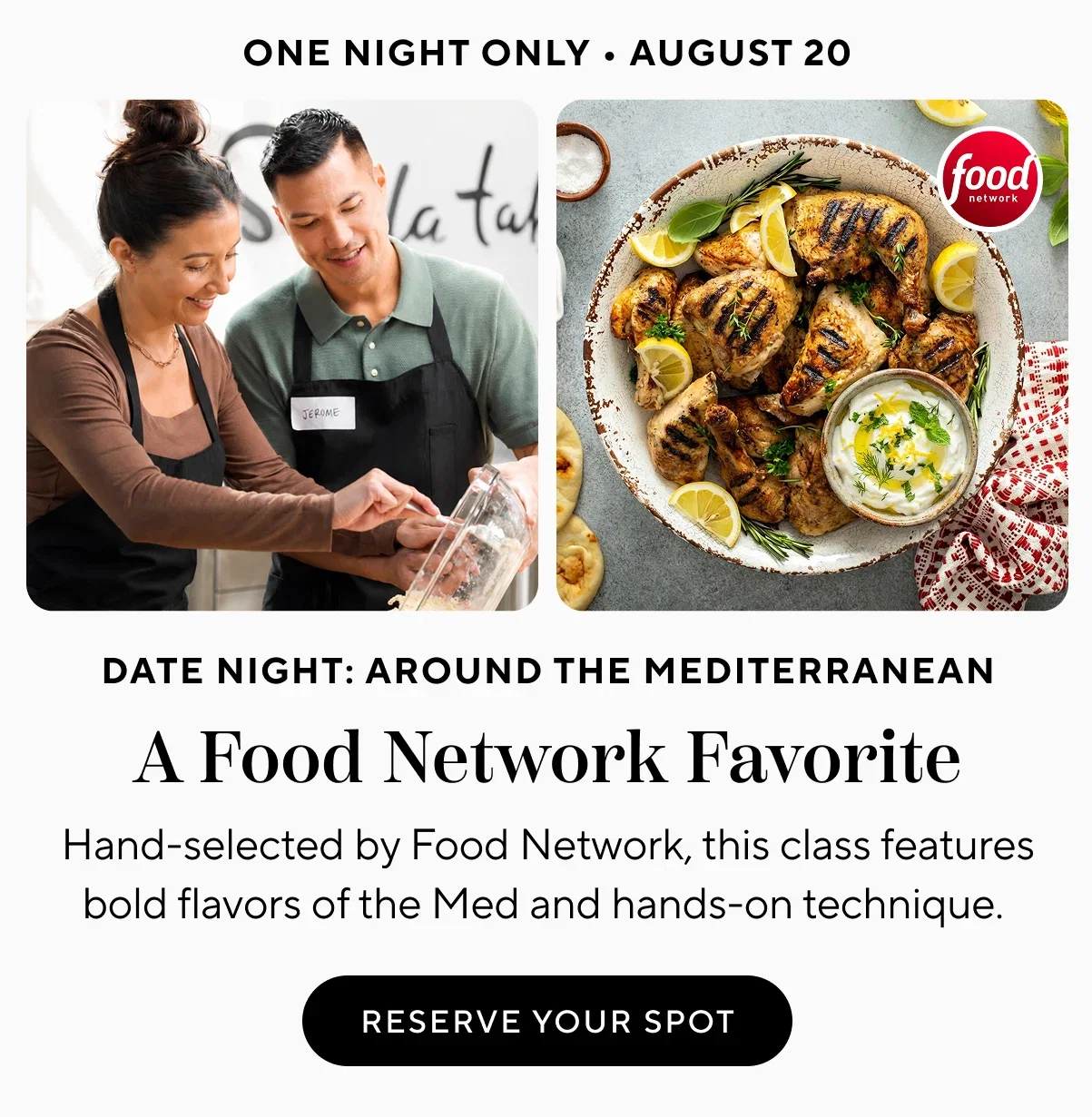A Food Network Favorite — Date Night: Around the Mediterranean