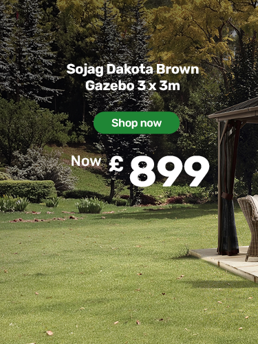 Sojag Dakota Brown Gazebo 3 x 3m. Now £899 - shop now